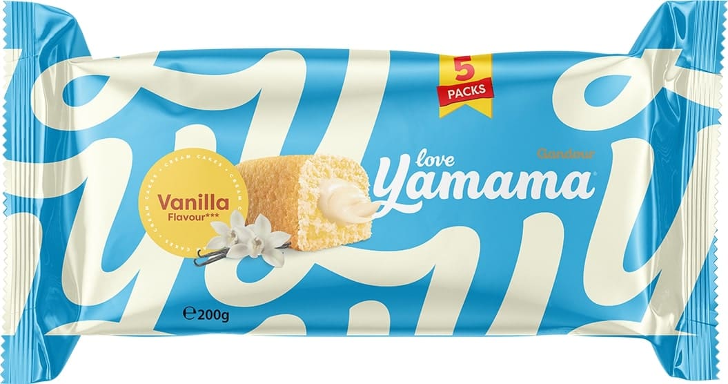 Gandour, Yamama Cream Cake, Vanilla,5x40g