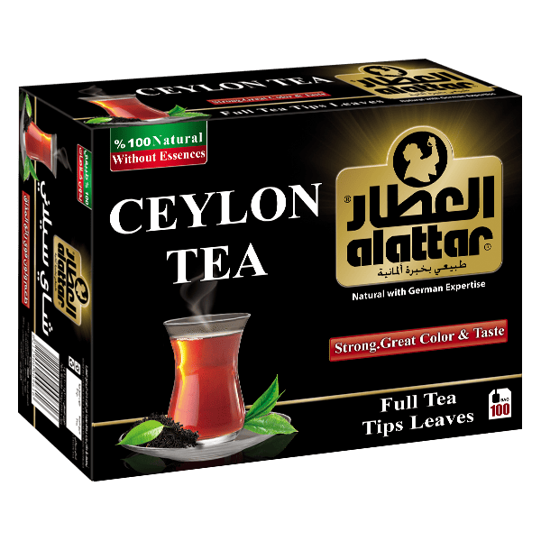 شاي أسود سيلاني العطار 100ظرف